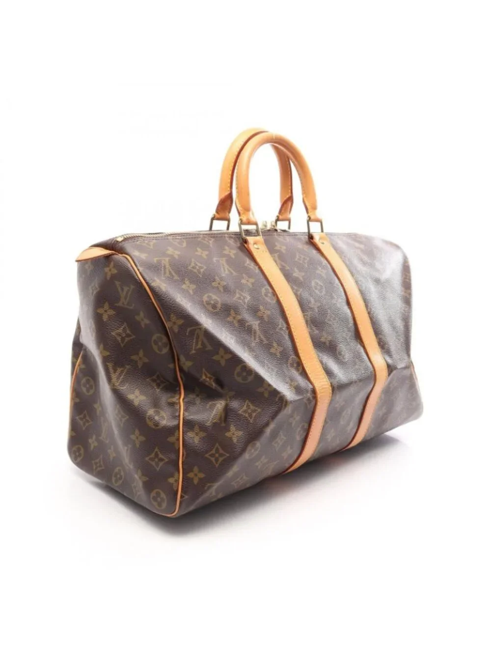 Louis Vuitton Boston Bag Keepall 45 Monogram Canvas Leather